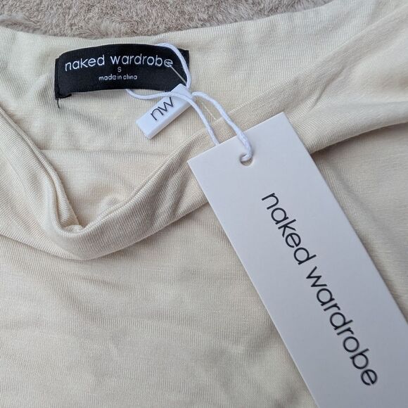 NWT Naked Wardrobe, Scoop Neck Thong Bodysuit, SZ SM, style NW-BOO46-H - Picture 10 of 10